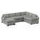 140" Wide Right Hand Facing Corner Sectional