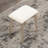 Maly Contemporary Wood Vanity And Stool Set, Gold-536743789