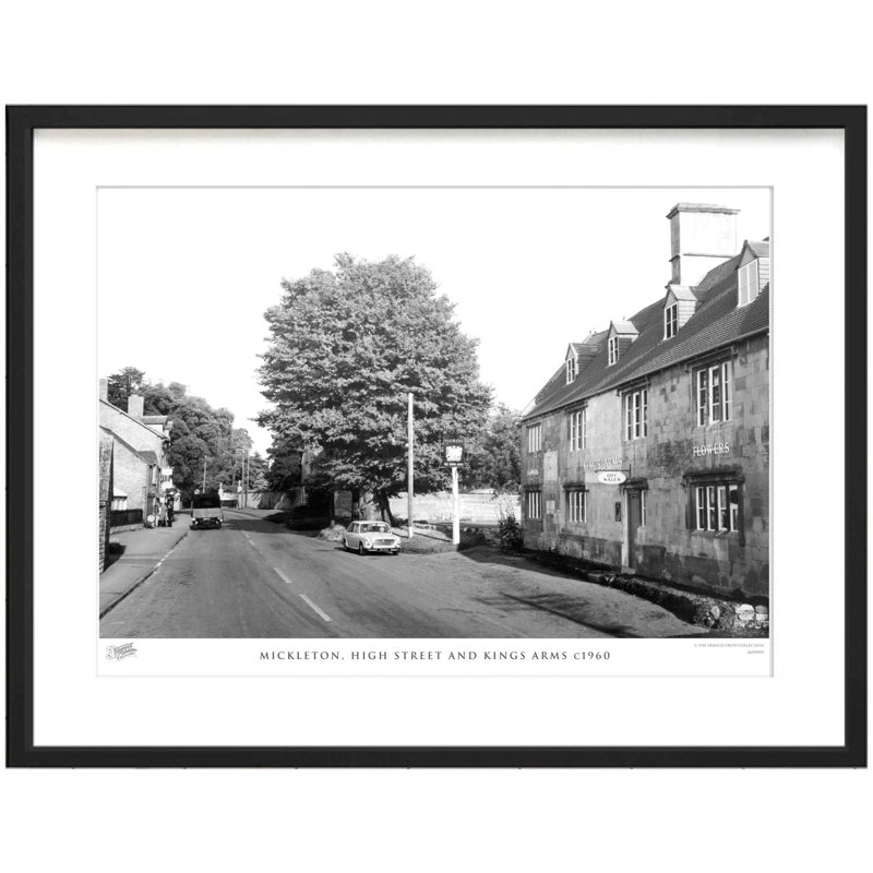 Mickleton, High Street And Kings Arms C1960 by Francis Frith - Single Picture Frame Print, 45cm H x 60cm W x 2.3cm D