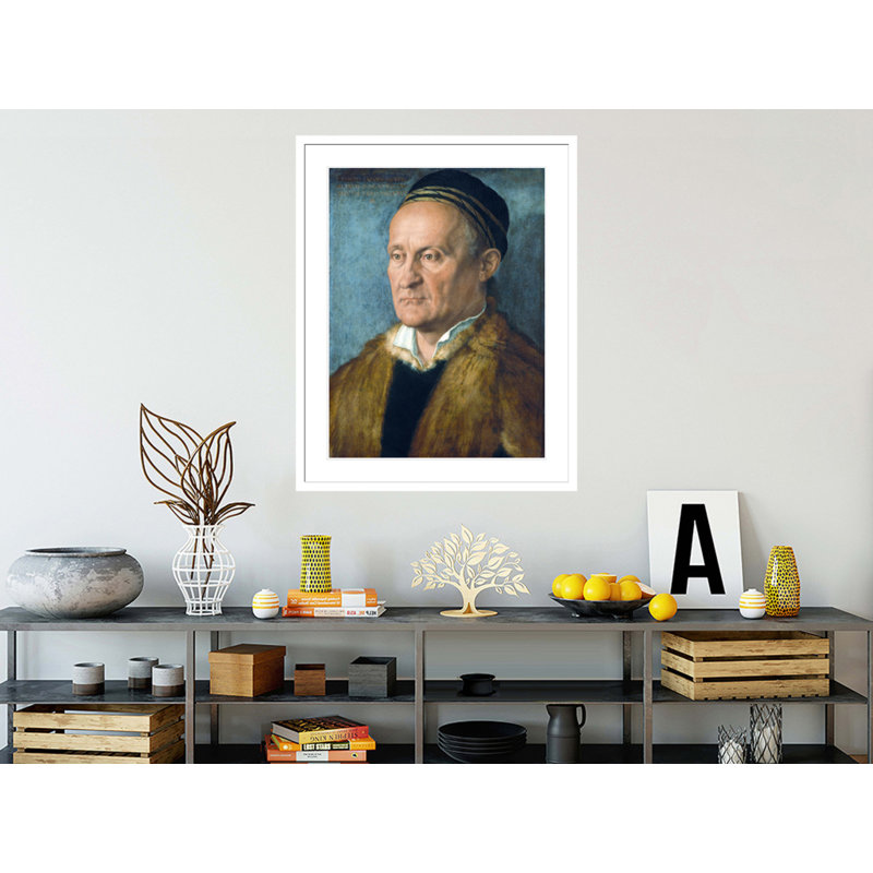 Portrait de Jakob Muffel par Albrecht Dürer, impression giclée sur cadre, 41.5" H x 32.77" W