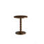 Table d'appoint ronde en bois noyer-1622649076