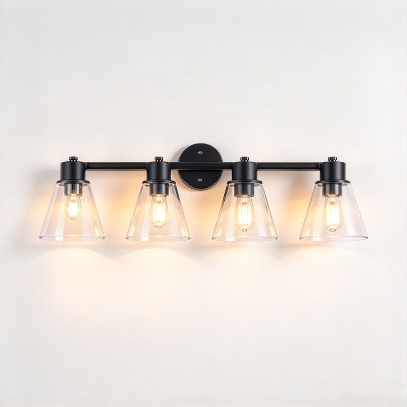 Quatre lampes murales, Matte Black