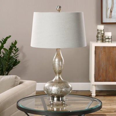 Ensemble de lampe de table 28,25" nickel Pamula