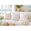 Housse de coussin rose clair-130940676