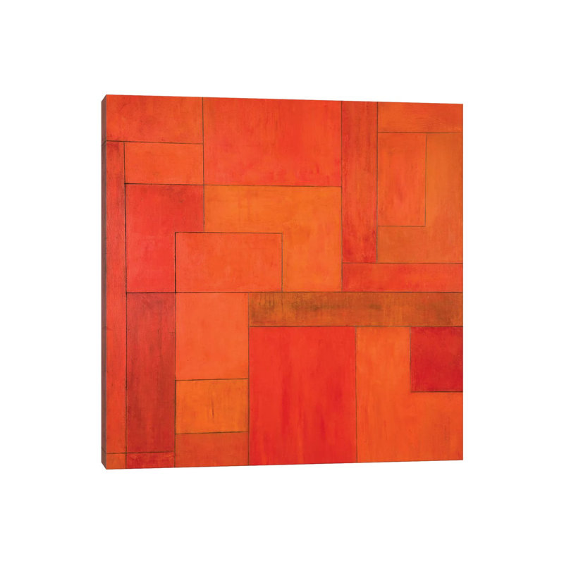 Gold Zone by Stephen Cimini - Painting on Canvas, 93.98cm H x 93.98cm W x 3.81cm D, Wrapped Canvas