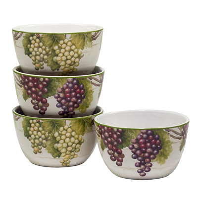 Ensemble de 4 bols à crème glacée 5,25 po x 3 po Mst Brook