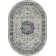 Tapis oriental argent / bleu
