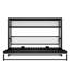 Lit escamotable simple avec tablettes intégrées, lit escamotable mural en métal peu encombrant, pour les petites pièces-878483488