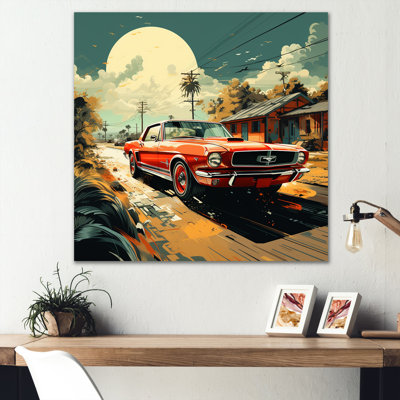 Classic Muscle Car Mustang - Cars American Muscle, art mural pour le salon