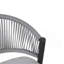 Tabourets de comptoir d'extérieur à structure en métal à hauteur d'assise de 26 po avec dossier en forme de feston en rotin PE, ensemble de 2-1743409345-1743409355