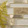 Wave Interlocking Pattern Natural Stone/Glass Mosaic Tile