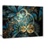 " Symmetrical Blue Gold Fractal Flower "-33819236-21971152