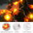 Maple Leaf String Lights  Fall Halloween Indoor Decor Waterproof Outdoor Décor For Autumn Festivals
