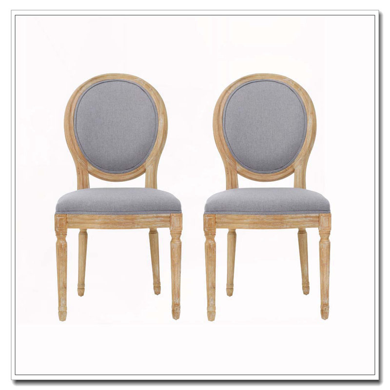 Ensemble de chaises de salle à manger, Gris clair