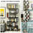 75''H X 31.5''W 2 PCS 6 Tier S-Shaped Bookshelf Storage Display Bookcase Decor Z-Shelf-456736798