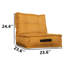 Fauteuil à billes moutarde