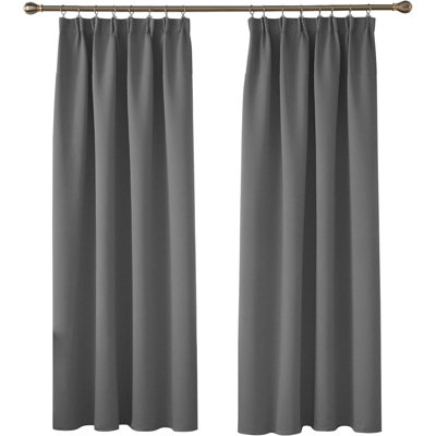 Polyester Blackout Track Insert Curtain Pair