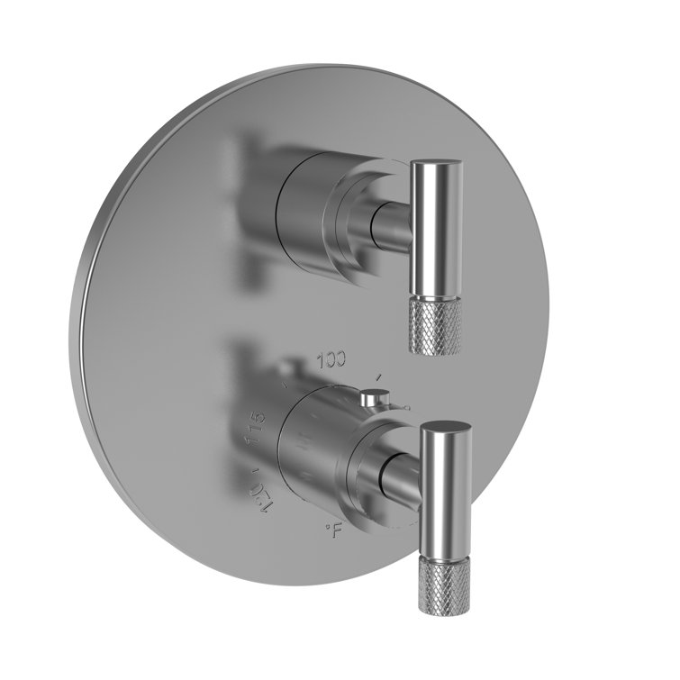 Muncy 1/2" Round Thermostatic Trim Plate With Handle
