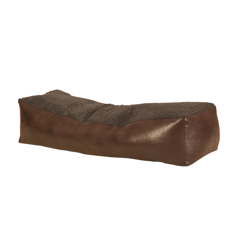 Chimayo Refillable Bean Bag Sofa, Charcoal / Chocolate