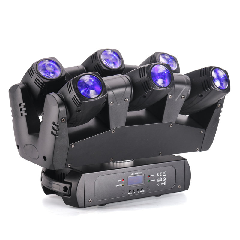 6 lumières de projection et stroboscopiques