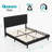 Modern Simple Colorful Upholstered Platform Bed Frame, Mattress Foundation With Wooden Slats, No Box Spring Required Frame For Solid Support-808048281-808048282