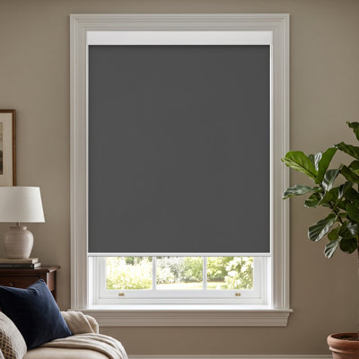 Blackout Roller Shade with Concealed Brackets and Cover Plate