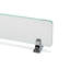 Sutton Wall Mounted Glass Shelf with Chrome Brackets 50cm