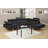 Faux Leather L-Shaped Sectional Right Hand Facing-98799125