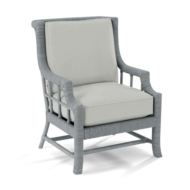Fauteuil Lafayette, Performance gris sucre; 0863-84, Nickel