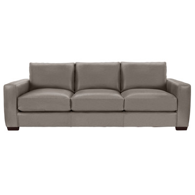 Dawkins 94'' Genuine Leather Square Arm Sofa