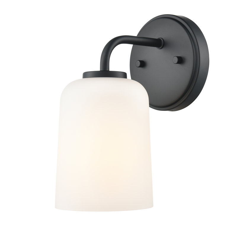 Meuble-lavabo 1 lumière Laronderry , Noir mat