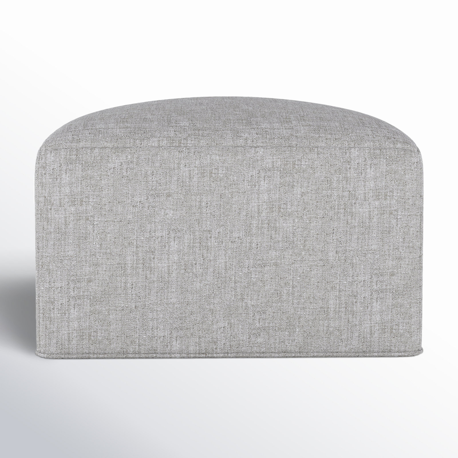 Praia Sunbrella Outdoor Ottoman, Canvas Granite Sunbrella® Canvas
