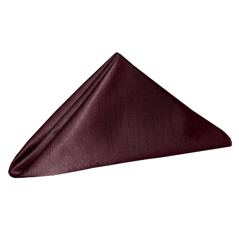 Yulia Silk Square Napkin, Burgundy, 20" x 20"
