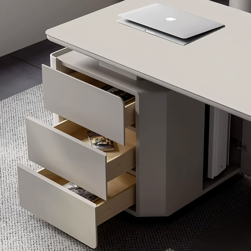 Bureau de luxe minimaliste, H 29,53 po x l 73,62 po x P 27,56 po