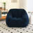 Compression 37"W Soft Teddy Fabric Tufted Memory Sponge Foam Filled Bean Bag Chair-1689164112
