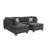 3-PC SECTIONAL In Blue Gray