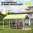 10x20 Ft Outdoor Carport With Adjustable Height-122299372