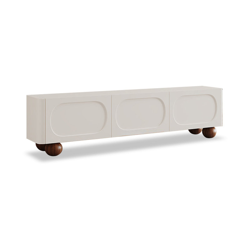 Meuble télé moderne en bois manufacturé beige, 70.87, Beige