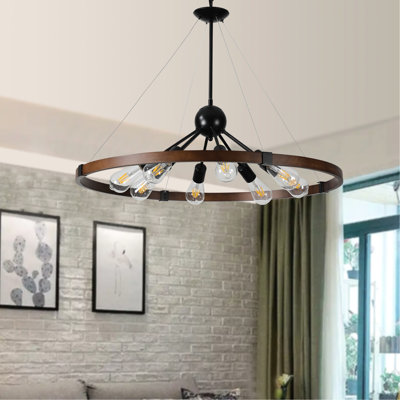 Vintage 8- - Rustproof, Adjustable Height Chain, Walnut Black, For Kitchen Living Room Dining Retro Hanging Rust, Height, +