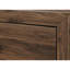 Lit simple à panneau avec placage au fini cerisier brun - Élégante pièce décorative en bois pour chambre à coucher-1211335925-1211335923