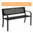 47 in. Black Iron Outdoor Bench-1686392435