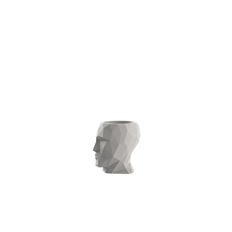 Adan Resin Statue Planter, 39.25" H x 37.75" W x 27.5" D, Taupe