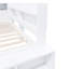 Lit de jour pleine grandeur avec armoires de rangement, armoire à chaussures et ports USB, blanc-129131554