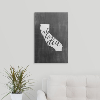 «Home State Typographie California», impression graphique