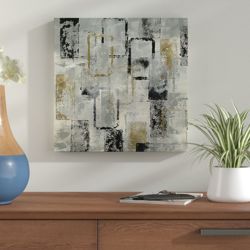 Rectangle Glam, reproduction sur toile, H 16 po x l 16 po x P 1,5 po