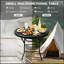 Table pliante ronde de 31,5 cm, idéale pour les cocktails, les bistrots et les fêtes en plein air (mariages, jardins, etc.). Facile à installer.-249477236