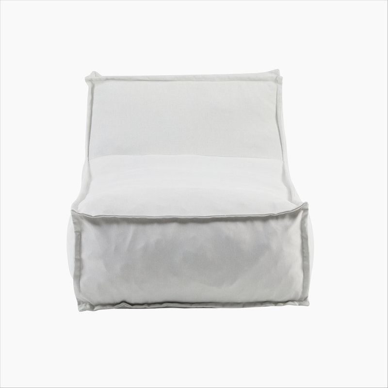 Fauteuil à billes d'extérieur, gris clair