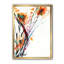 Cadre photo « abstract handpainted orange florals », reproduction sur toile-48412483-48412482