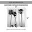 Rideau de douche simple palm trees