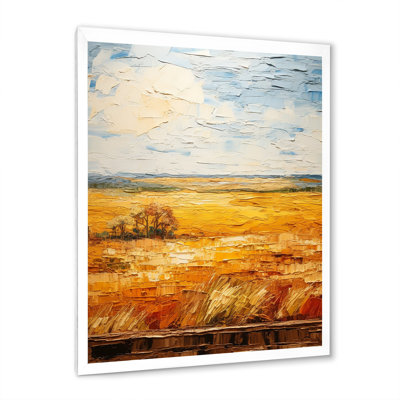 Summer Meadow Horizon Farmhouse Windows - Farmhouse Windows Wall Art